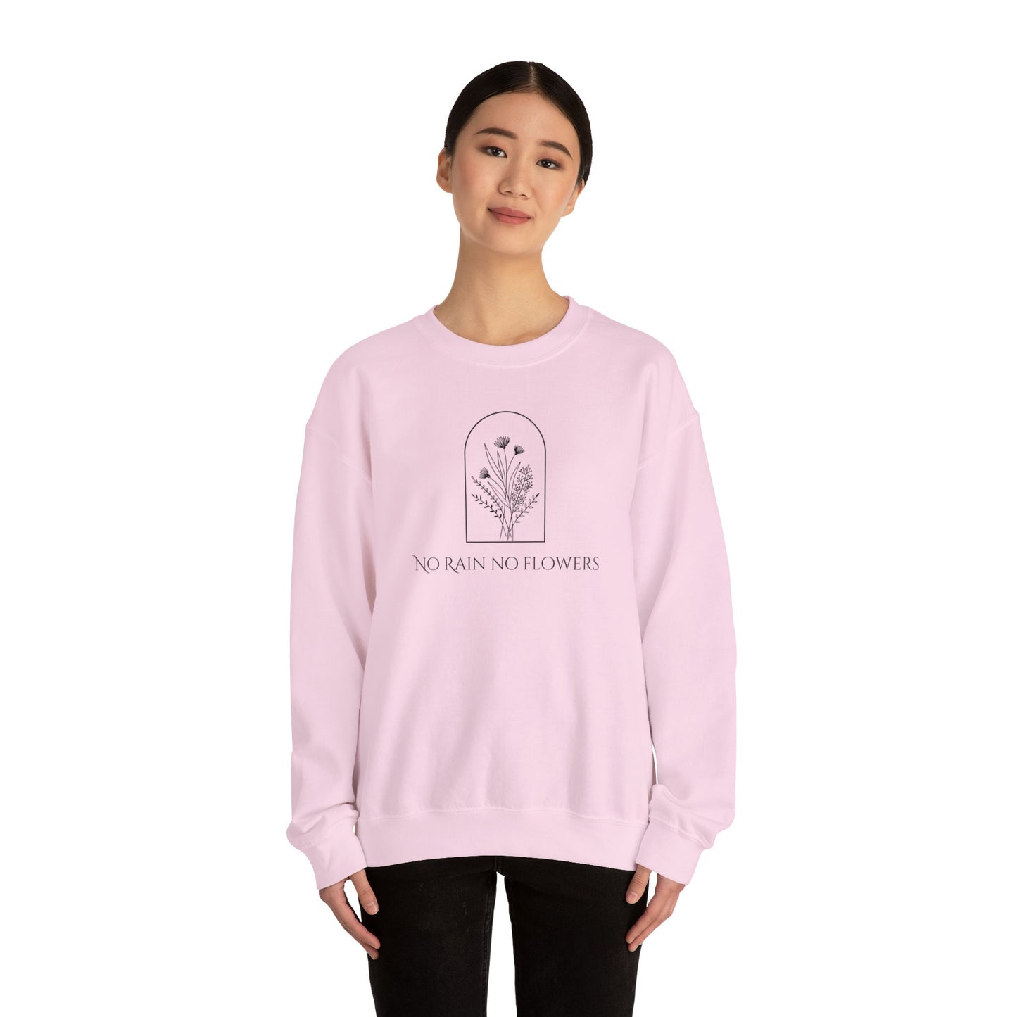 Wildflower No Rain No Flowers Sweatshirt, Floral Crewneck Sweatshirt, Floral Jumper