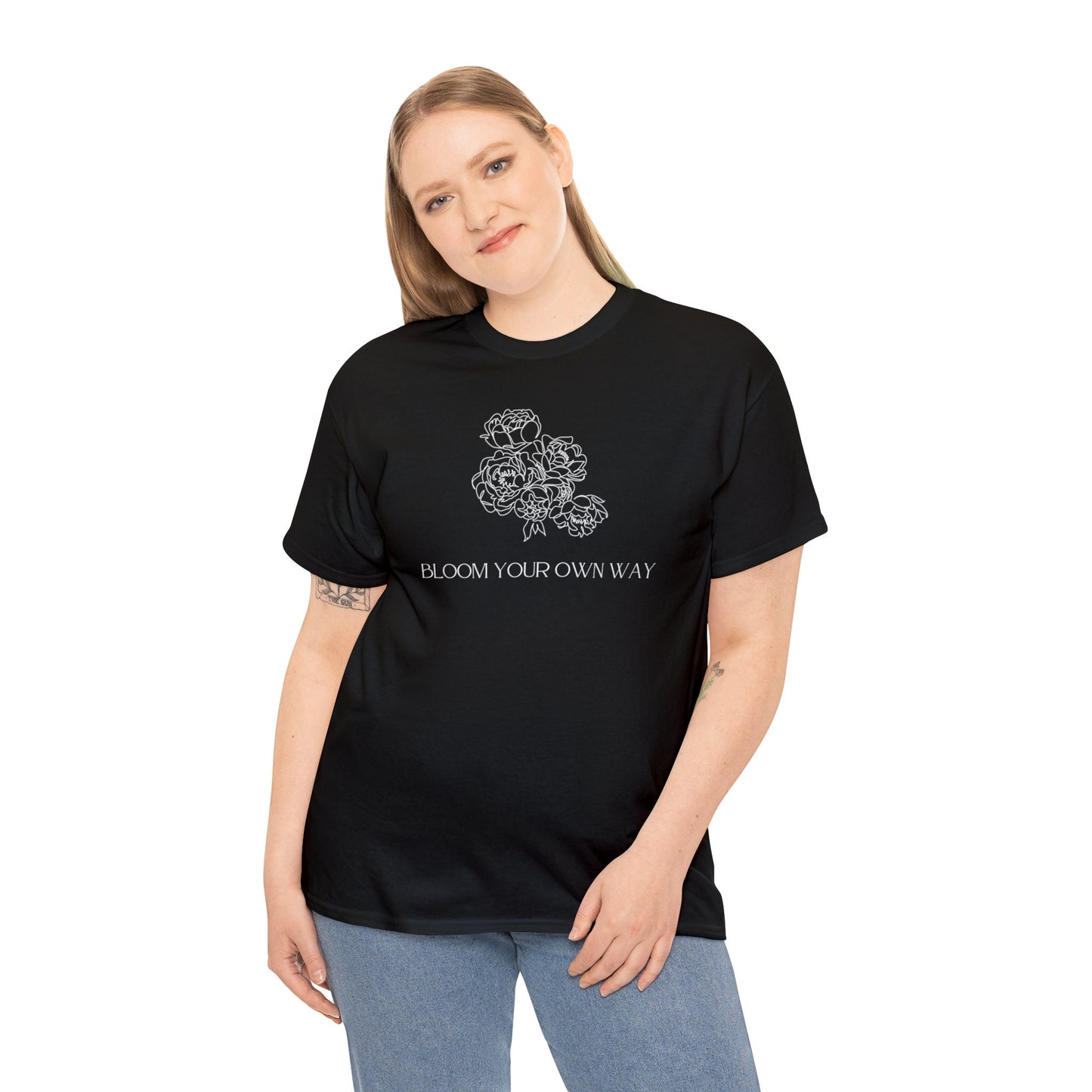 Floral Bloom Your Own Way T-shirt, Floral Crewneck Shirt, Floral Shirt EUR