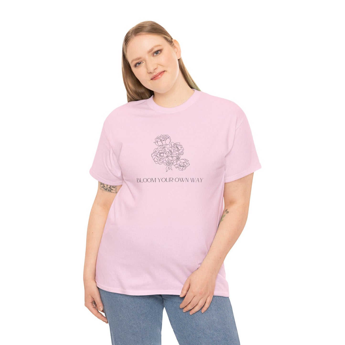 Floral Bloom Your Own Way T-shirt, Floral Crewneck Shirt, Floral Shirt