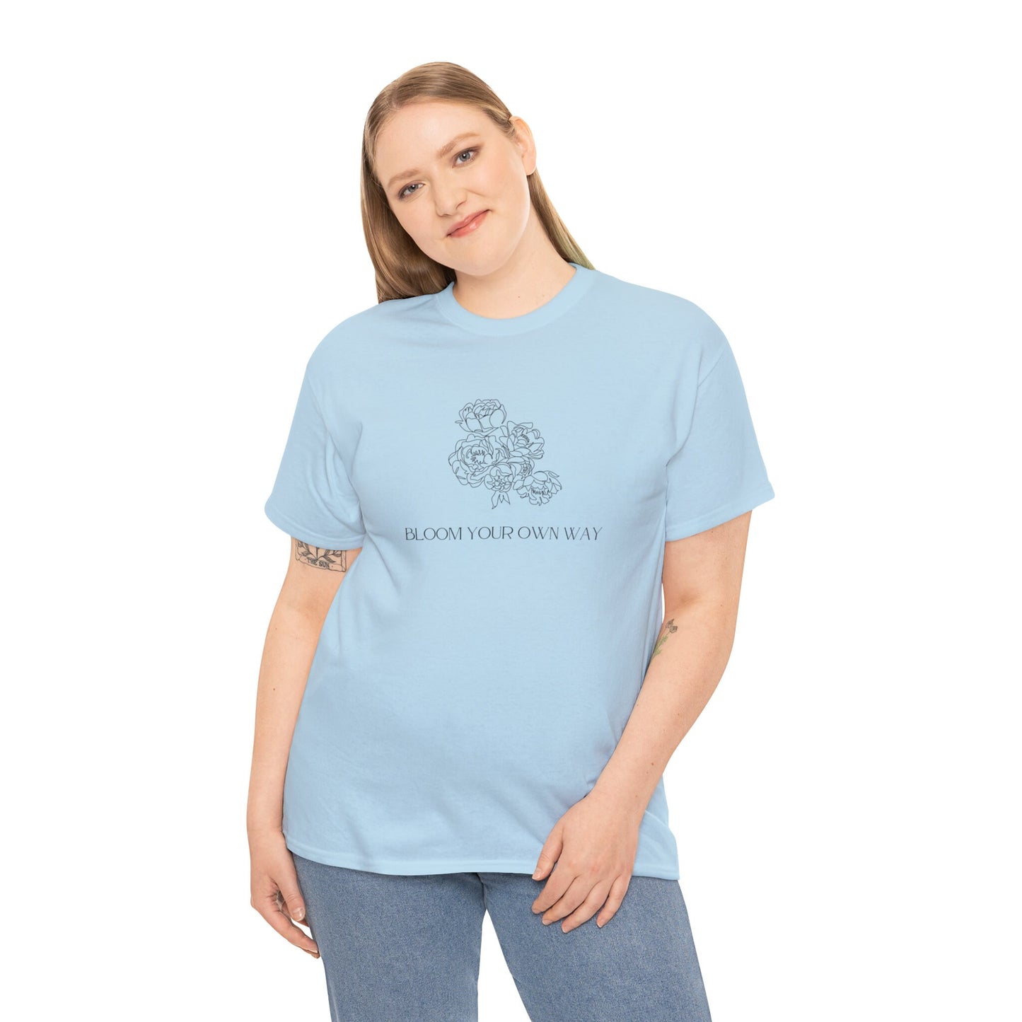 Floral Bloom Your Own Way T-shirt, Floral Crewneck Shirt, Floral Shirt