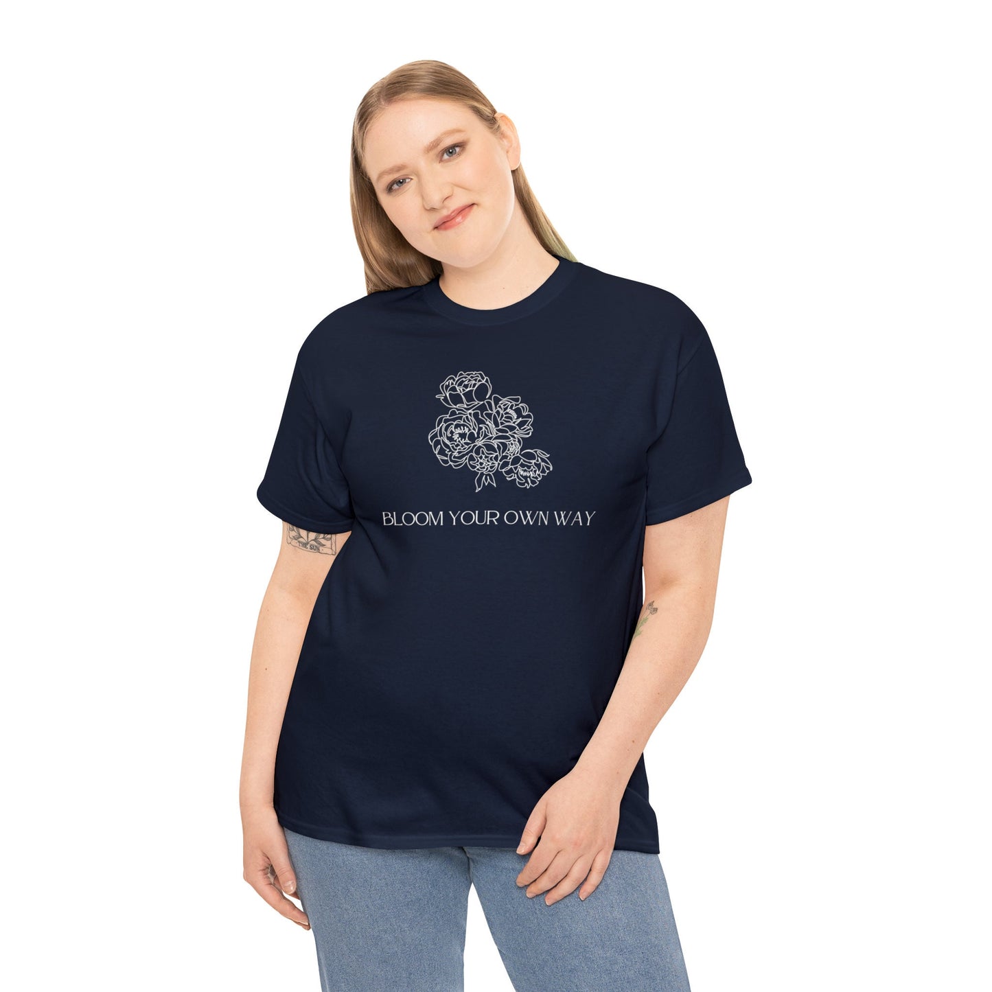 Floral Bloom Your Own Way T-shirt, Floral Crewneck Shirt, Floral Shirt EUR