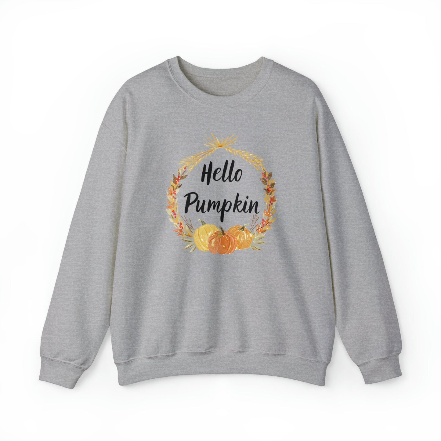 Hello Pumpkin Sweatshirt, Autumn Sweatshirt, Fall Aesthetic Sweatshirt, Long Sleeve Sweatshirt