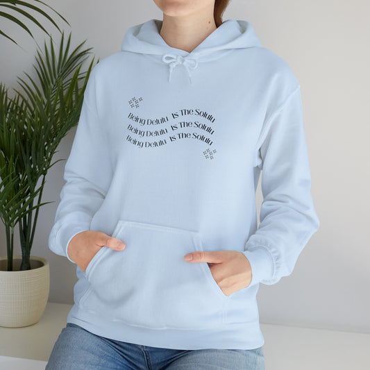 Being Delulu Is The Solulu, Funny Hooded Sweater, Slogan Hoodie, Unisex Hoodie EUR