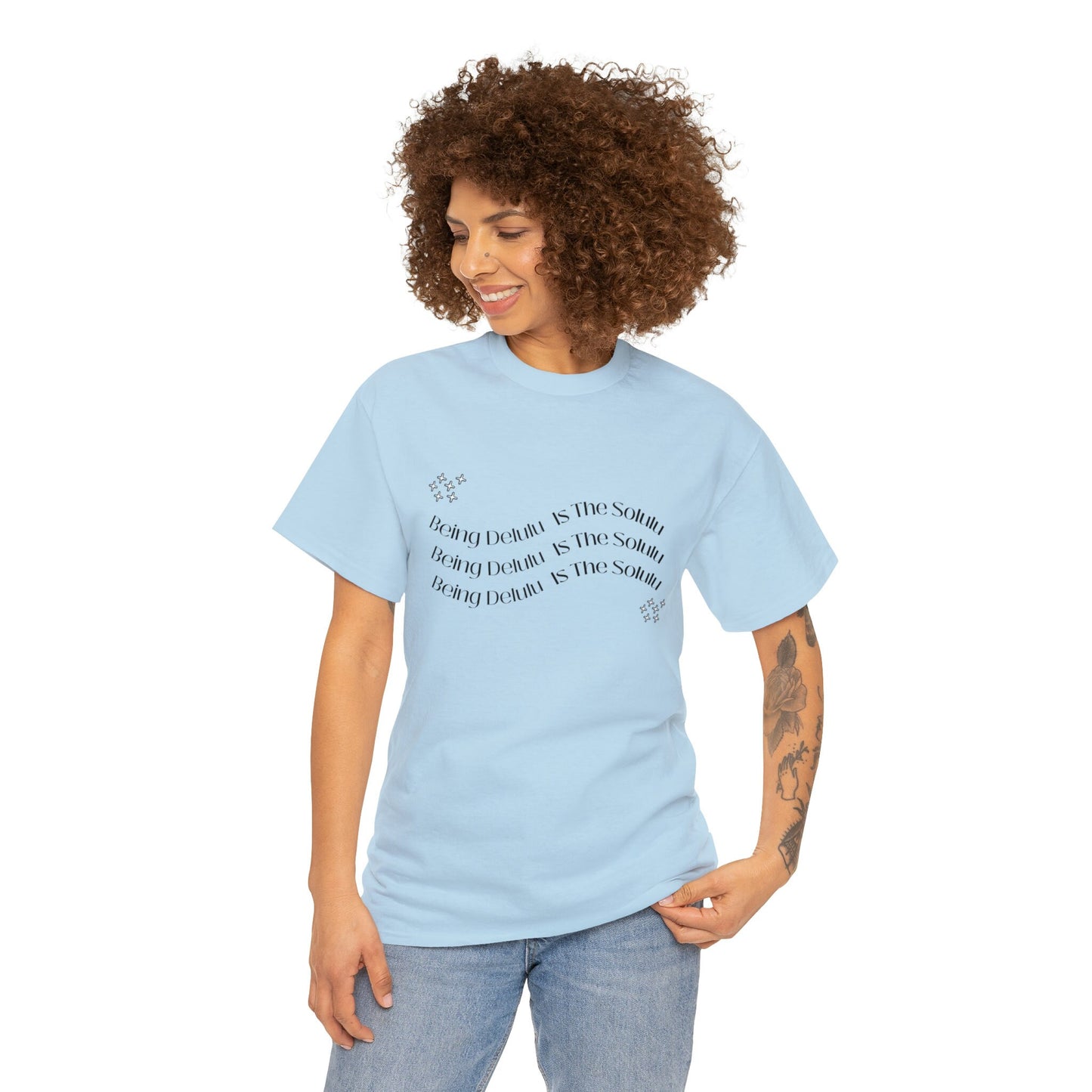 Being Delulu Is The Solulu, FunnyT-Shirt, Slogan T-Shirt, Unisex Tee EUR