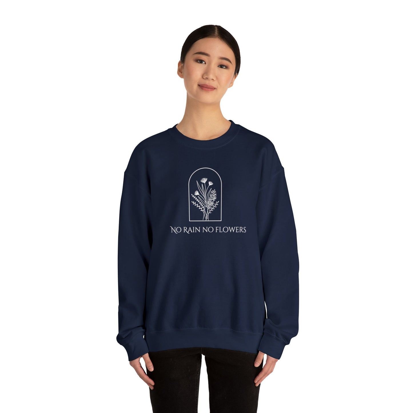 Wildflower No Rain No Flowers Sweatshirt, Floral Crewneck Sweatshirt, Floral Jumper