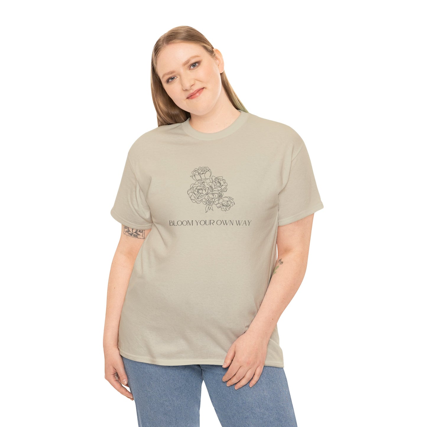 Floral Bloom Your Own Way T-shirt, Floral Crewneck Shirt, Floral Shirt