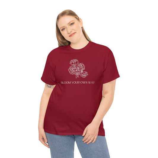 Floral Bloom Your Own Way T-shirt, Floral Crewneck Shirt, Floral Shirt EUR