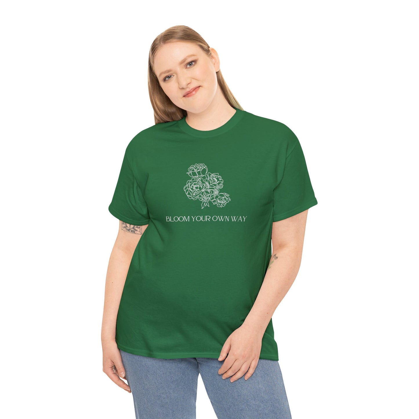 Floral Bloom Your Own Way T-shirt, Floral Crewneck Shirt, Floral Shirt