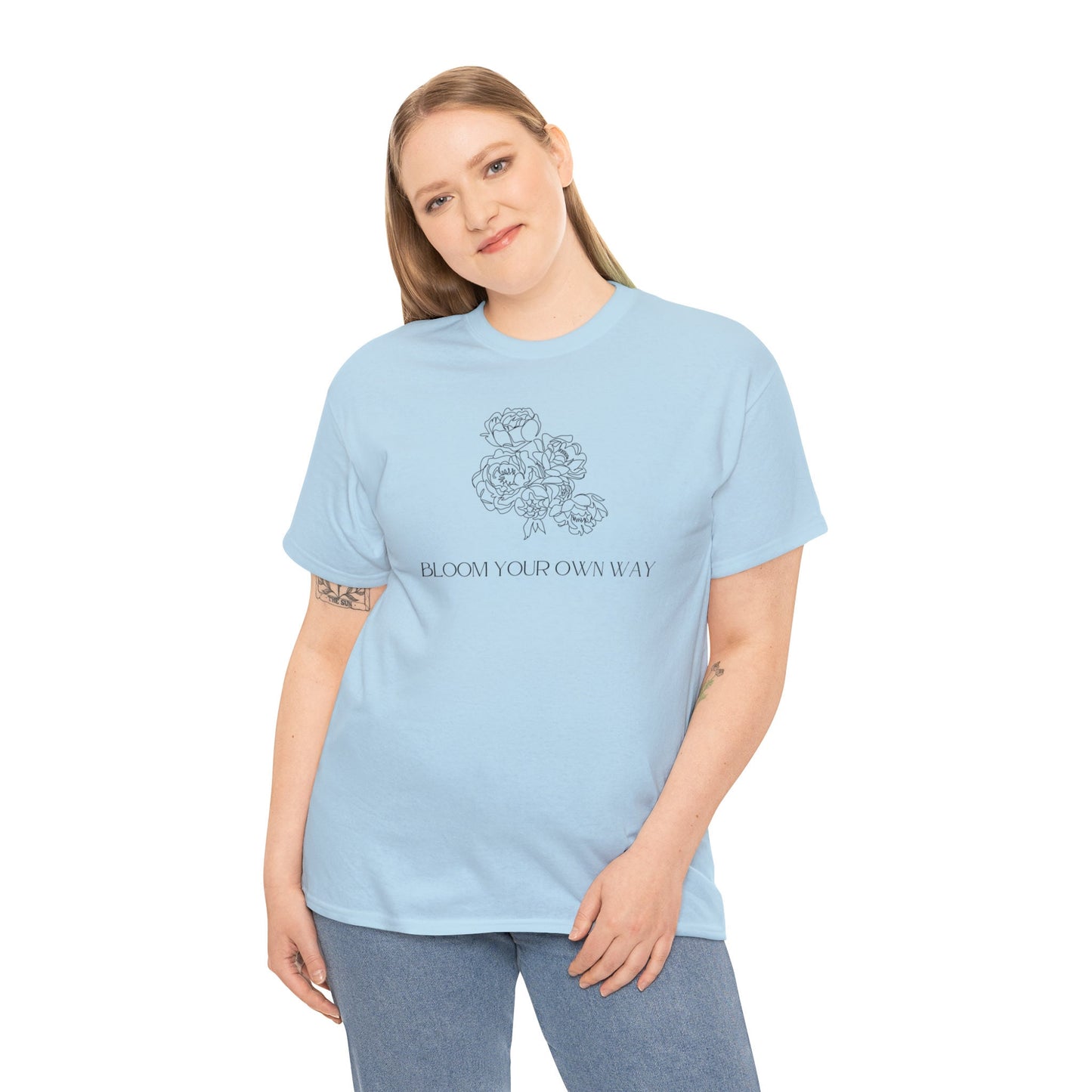 Floral Bloom Your Own Way T-shirt, Floral Crewneck Shirt, Floral Shirt EUR