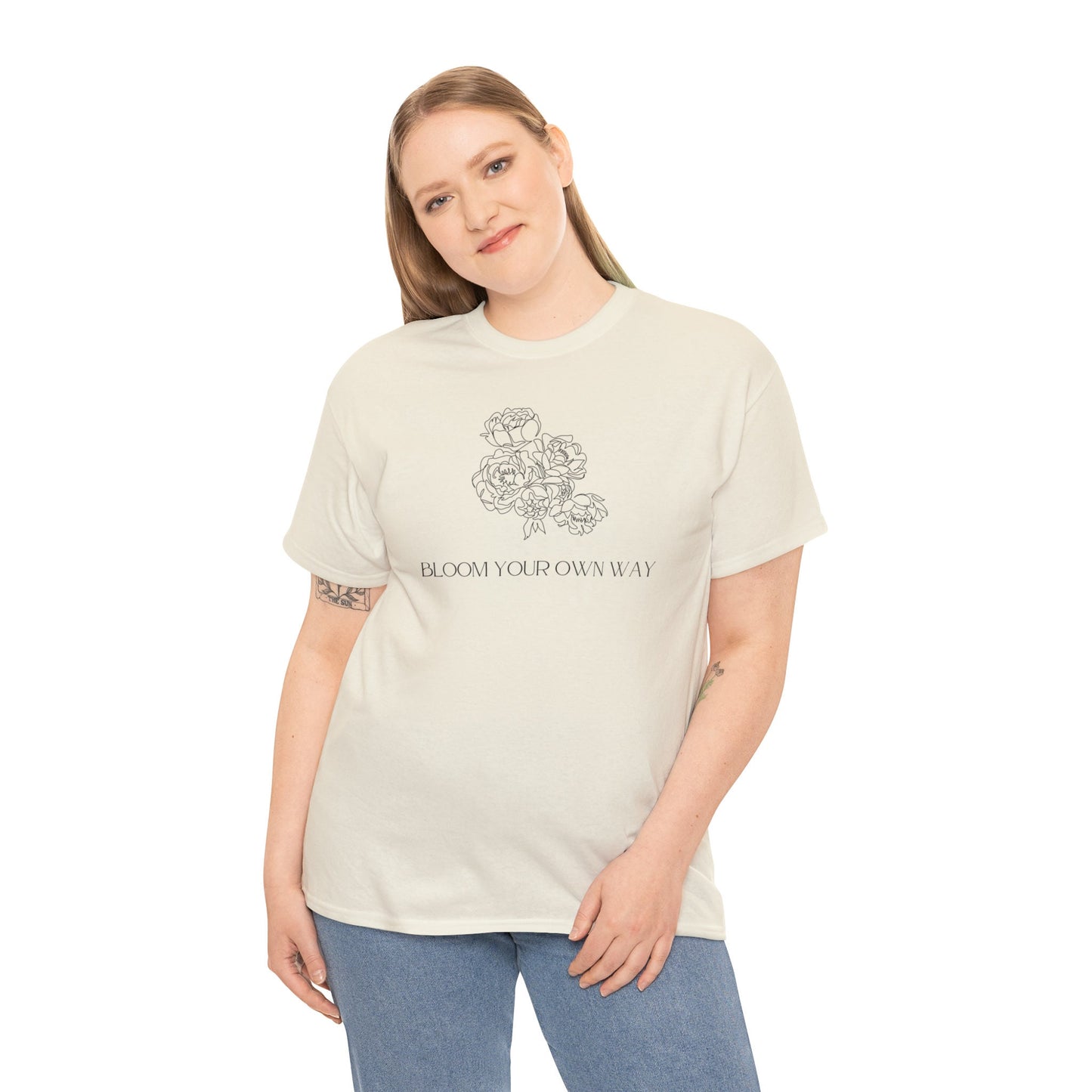 Floral Bloom Your Own Way T-shirt, Floral Crewneck Shirt, Floral Shirt EUR