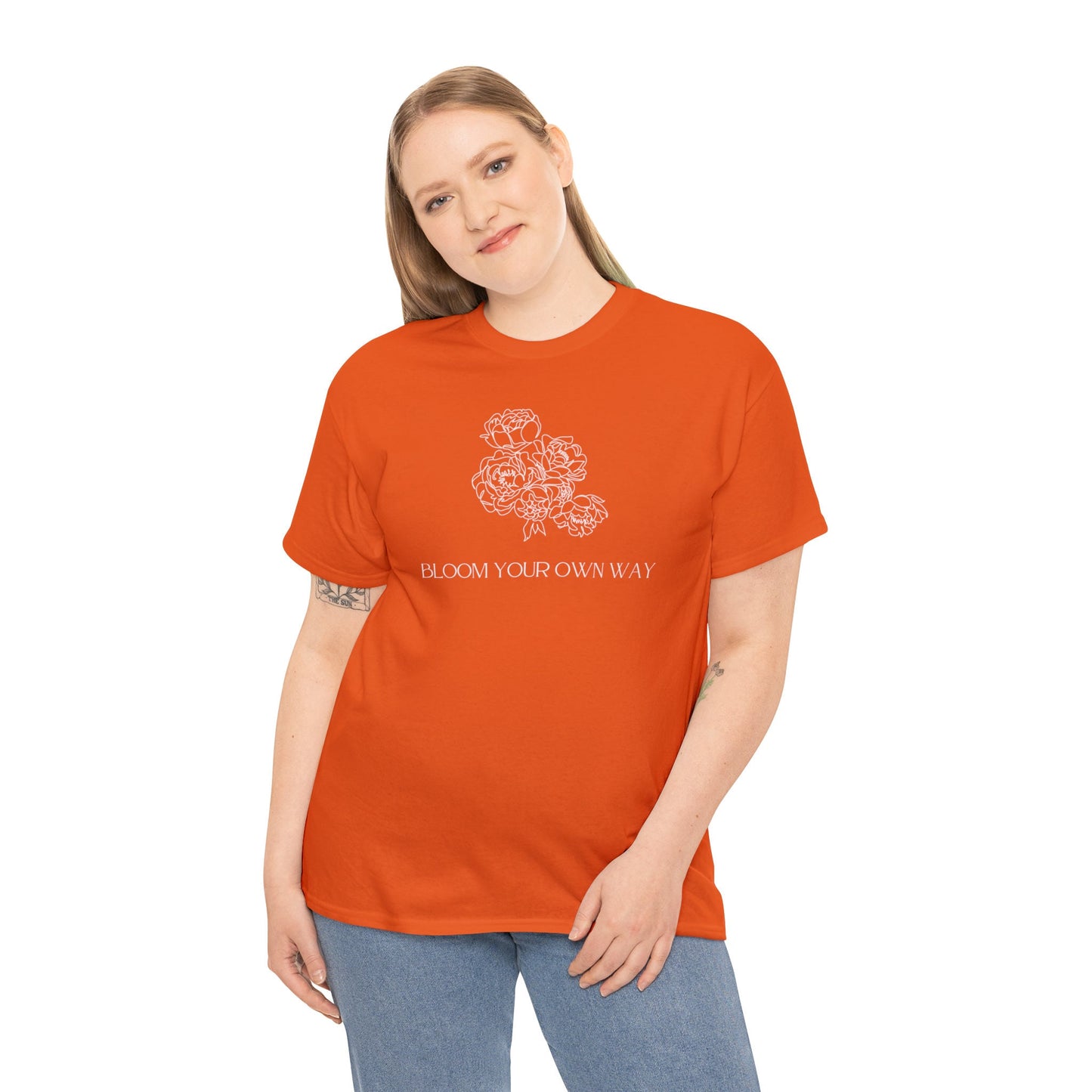 Floral Bloom Your Own Way T-shirt, Floral Crewneck Shirt, Floral Shirt EUR