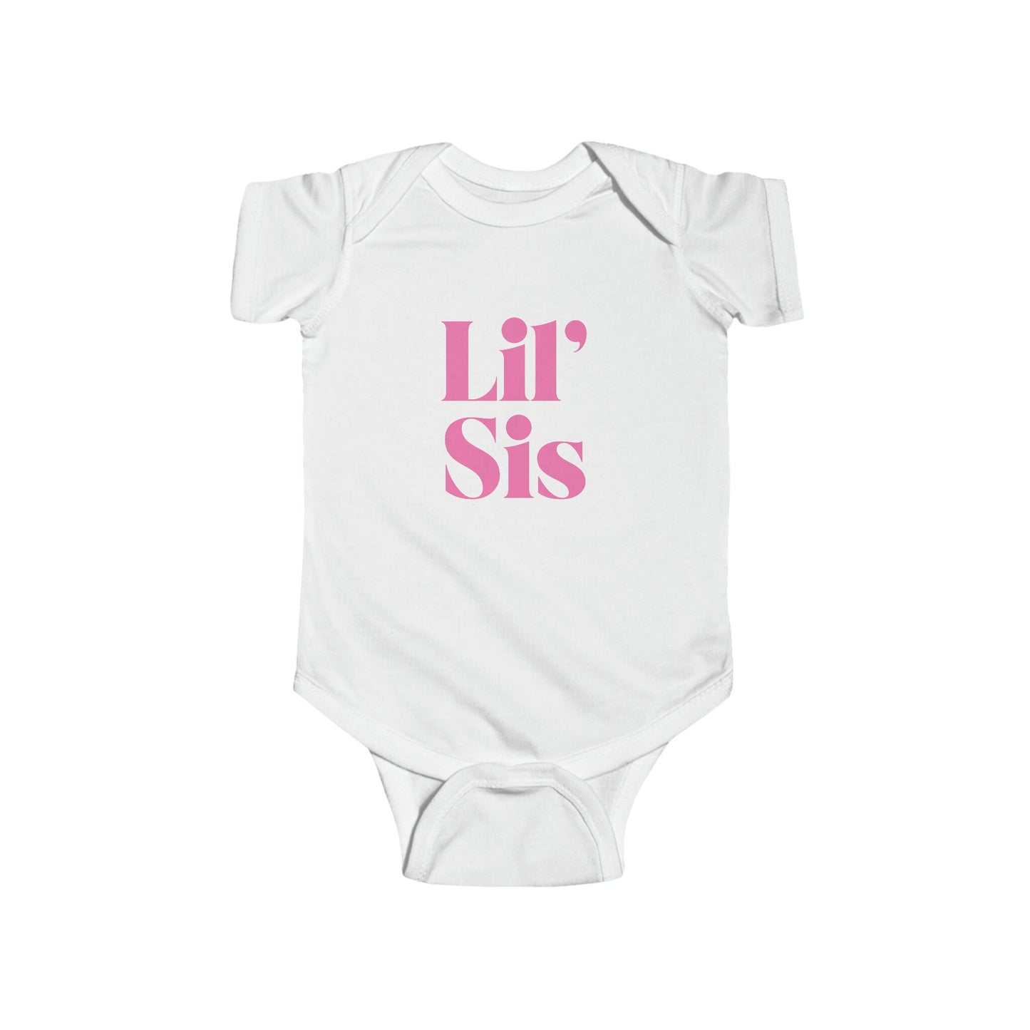 Lil Sis Baby Onesie, Cute Retro Jersey Bodysuit, Lil Sis Baby Onesie