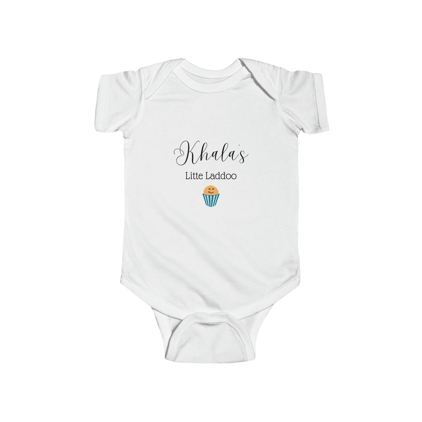 Funny Khalas Little Laddoo Baby Onesie, Cute Jersey Bodysuit, Funny Baby Onesie