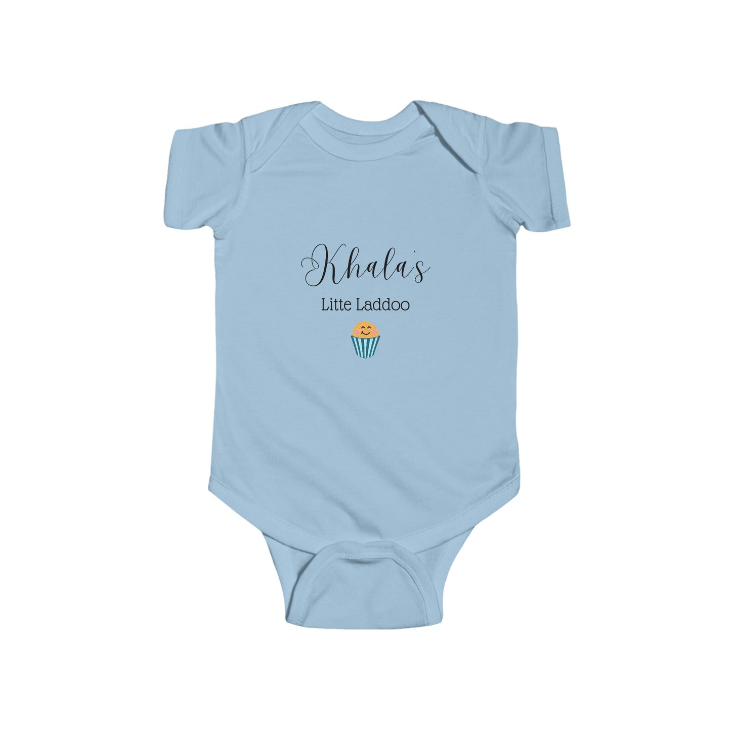 Funny Khalas Little Laddoo Baby Onesie, Cute Jersey Bodysuit, Funny Baby Onesie