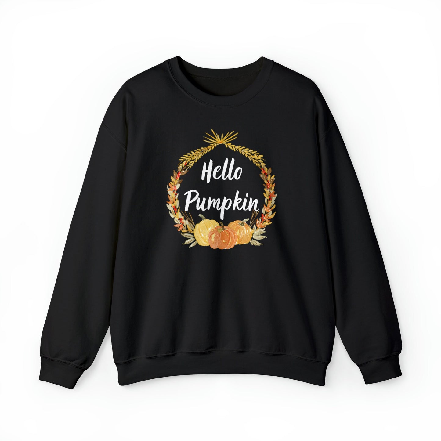 Hello Pumpkin Sweatshirt, Autumn Sweatshirt, Fall Aesthetic Sweatshirt, Long Sleeve Sweatshirt EUR