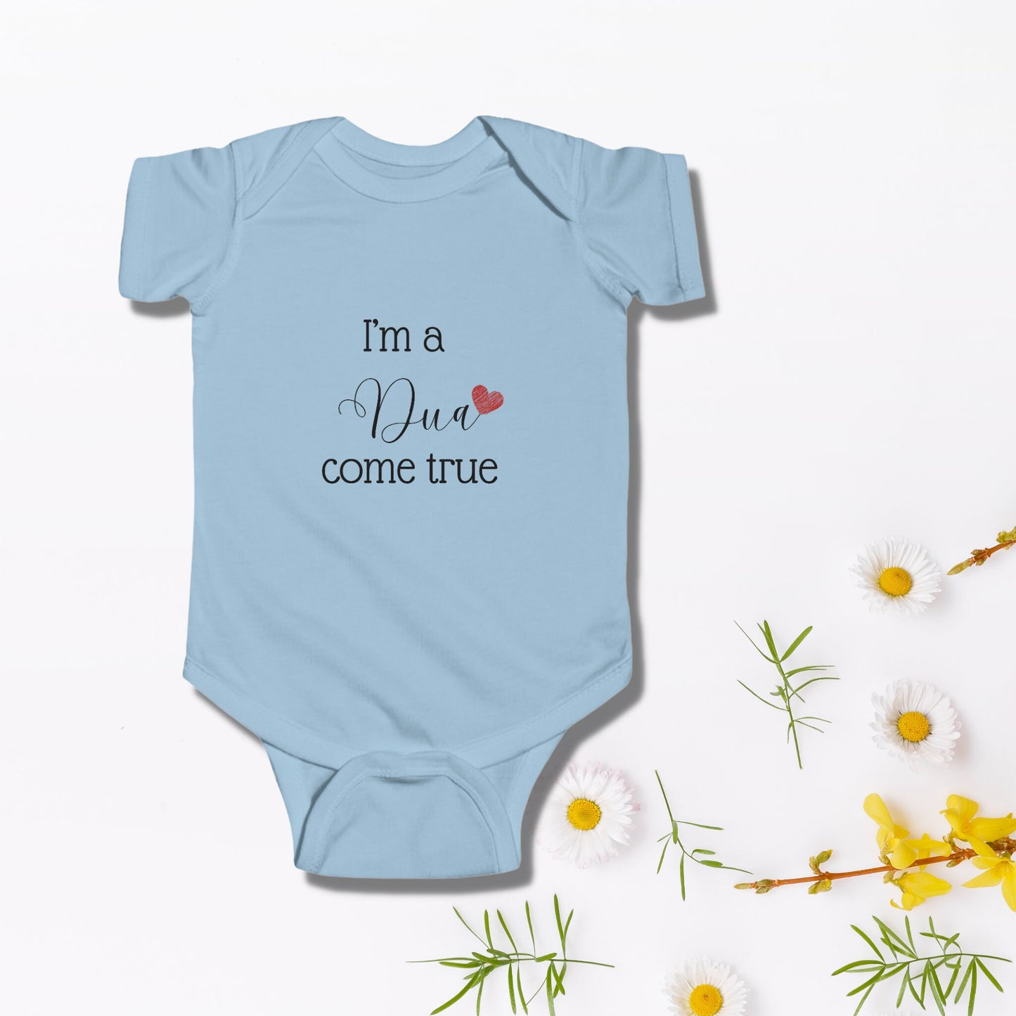 I'm A Dua Come True Baby Onesie, Cute Jersey Bodysuit, Islamic Baby Onesie