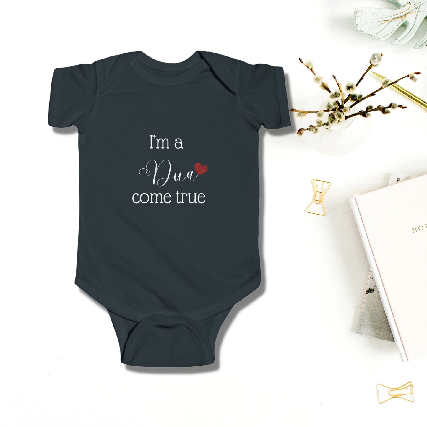 I'm A Dua Come True Baby Onesie, Cute Jersey Bodysuit, Islamic Baby Onesie EUR