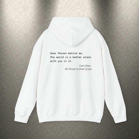 Dear Person Behind Me Hoodie, Mental Health Awareness Hooded Sweatshirt, Unisex Hoodie EUR