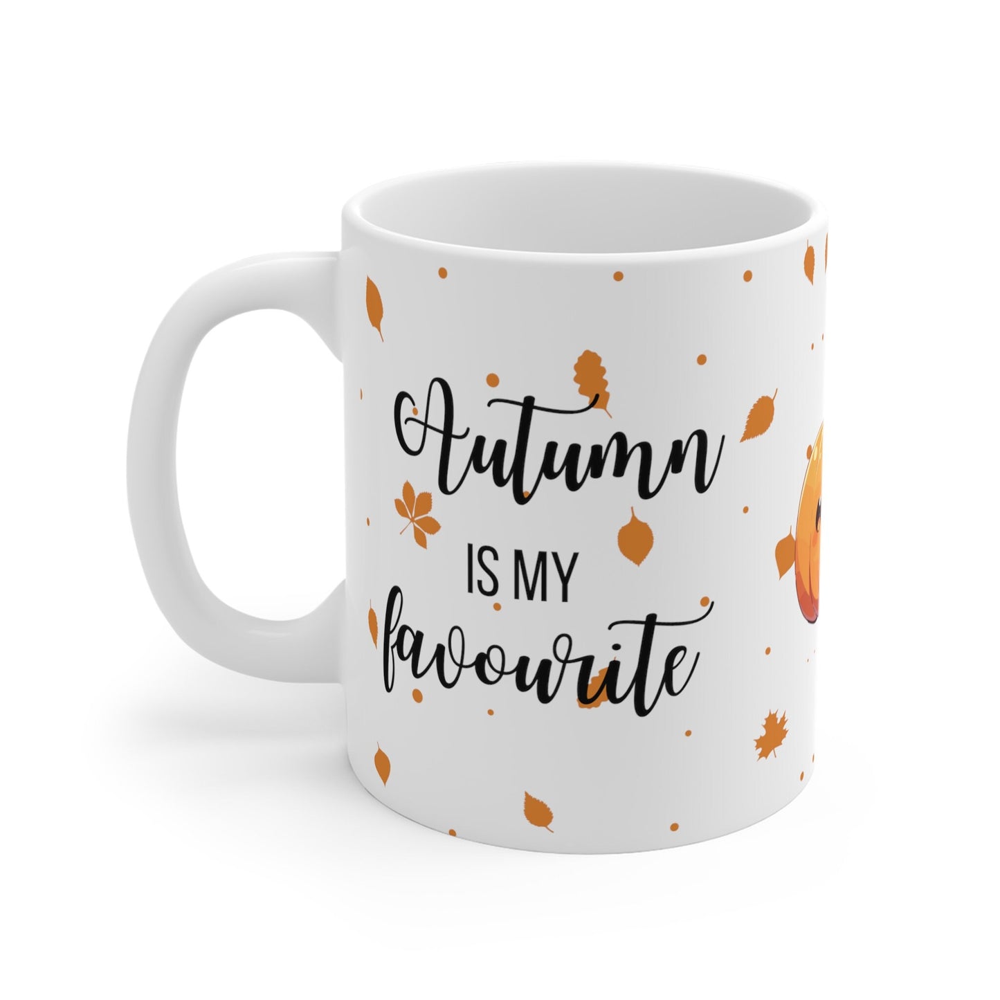 Cute Autumn Is My Faourite Tea Mug, Slogan Tea Mug, Ceramic Mug