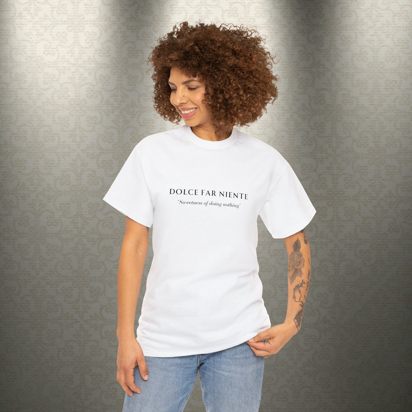 The Sweetness Of Doing Nothing T-Shirt, Italian Slogan T-Shirt, Unisex Tee