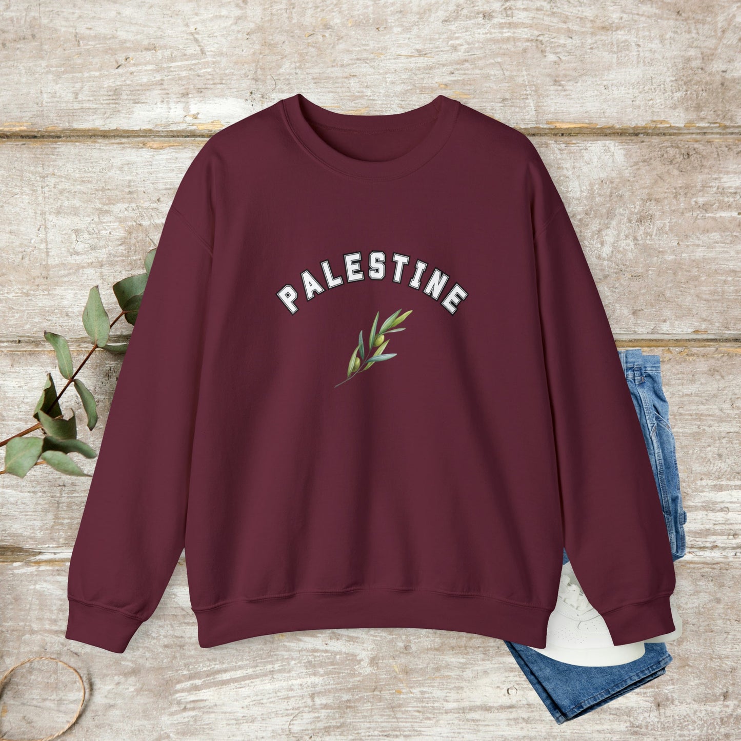 Palestine Sweatshirt, Olive Branch Sweatshirt, Palestine Aesthetic, Unisex Sweatshirt