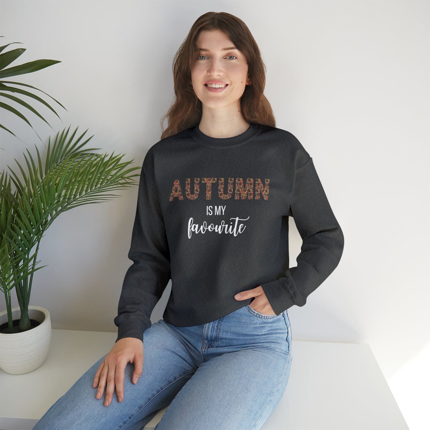 Autumn Is My Favourite, Cosy Sweater, Slogan Sweatshirt, Womens Sweatshirt EUR