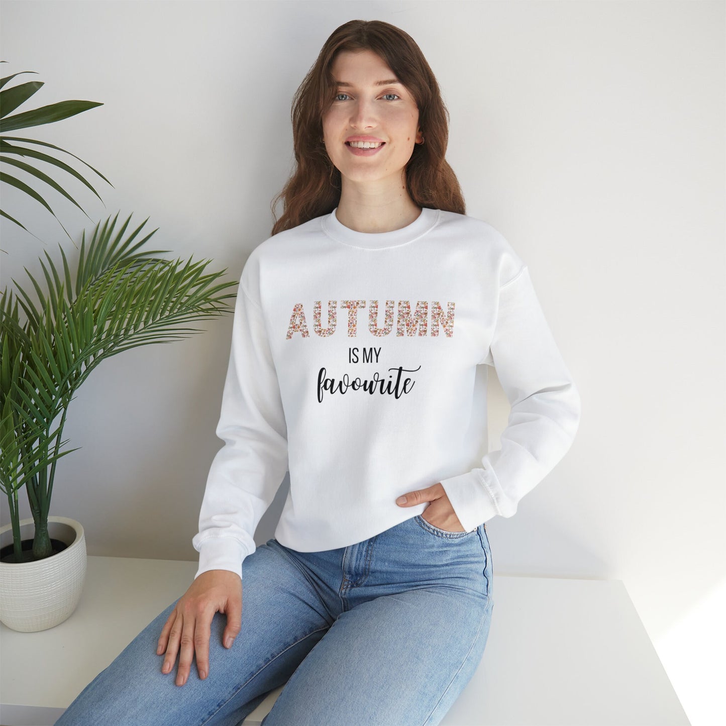 Autumn Is My Favourite, Cosy Sweater, Slogan Sweatshirt, Womens Sweatshirt EUR