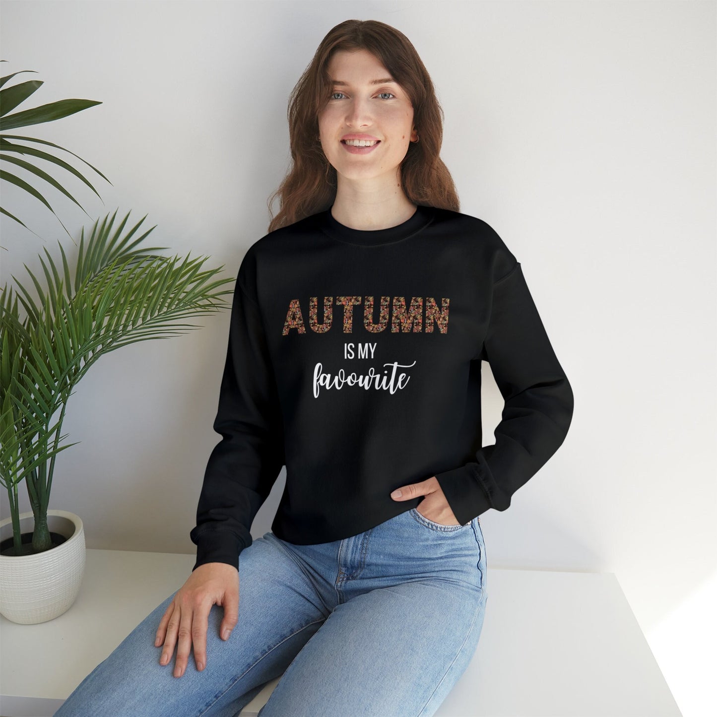 Autumn Is My Favourite, Cosy Sweater, Slogan Sweatshirt, Womens Sweatshirt EUR