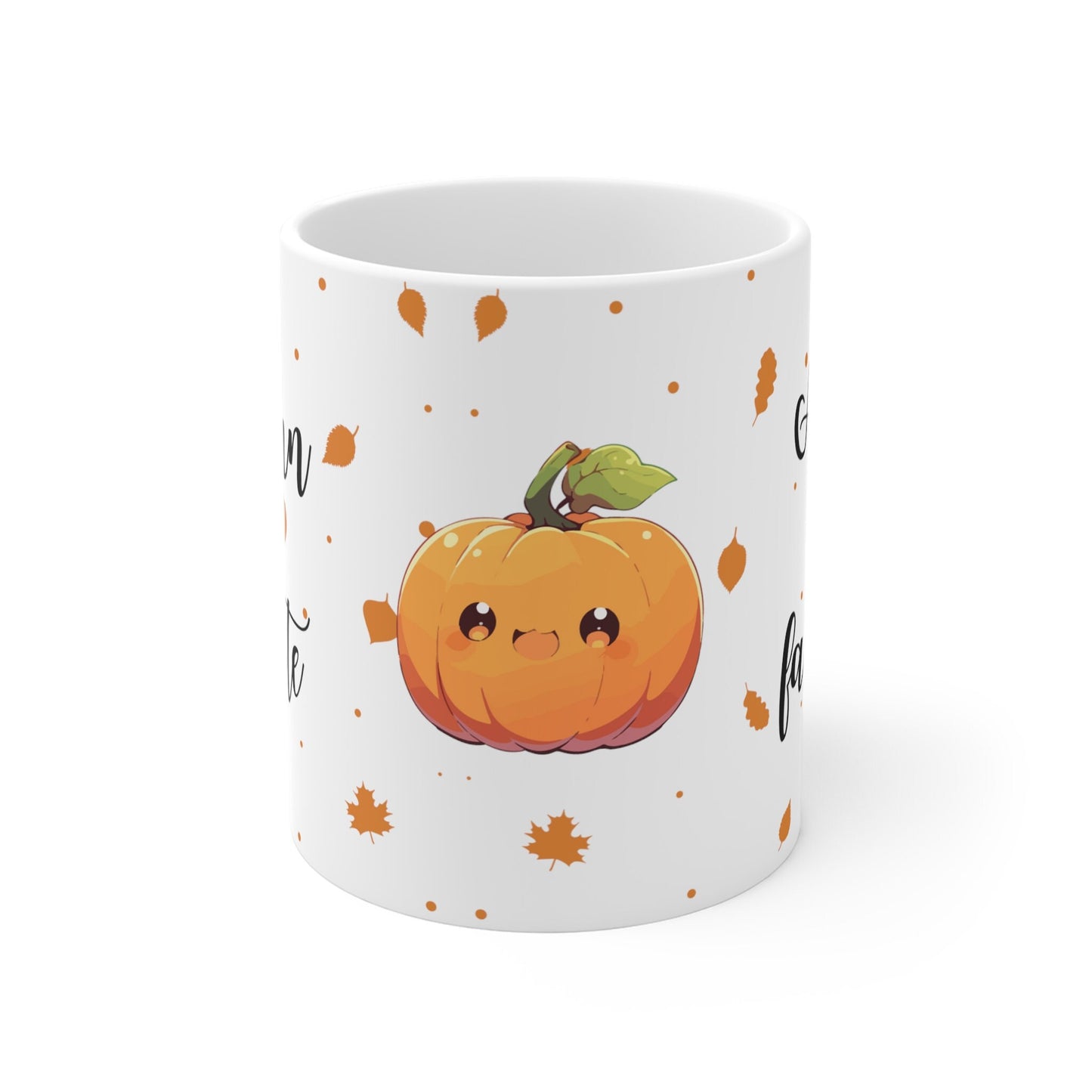 Cute Autumn Is My Faourite Tea Mug, Slogan Tea Mug, Ceramic Mug