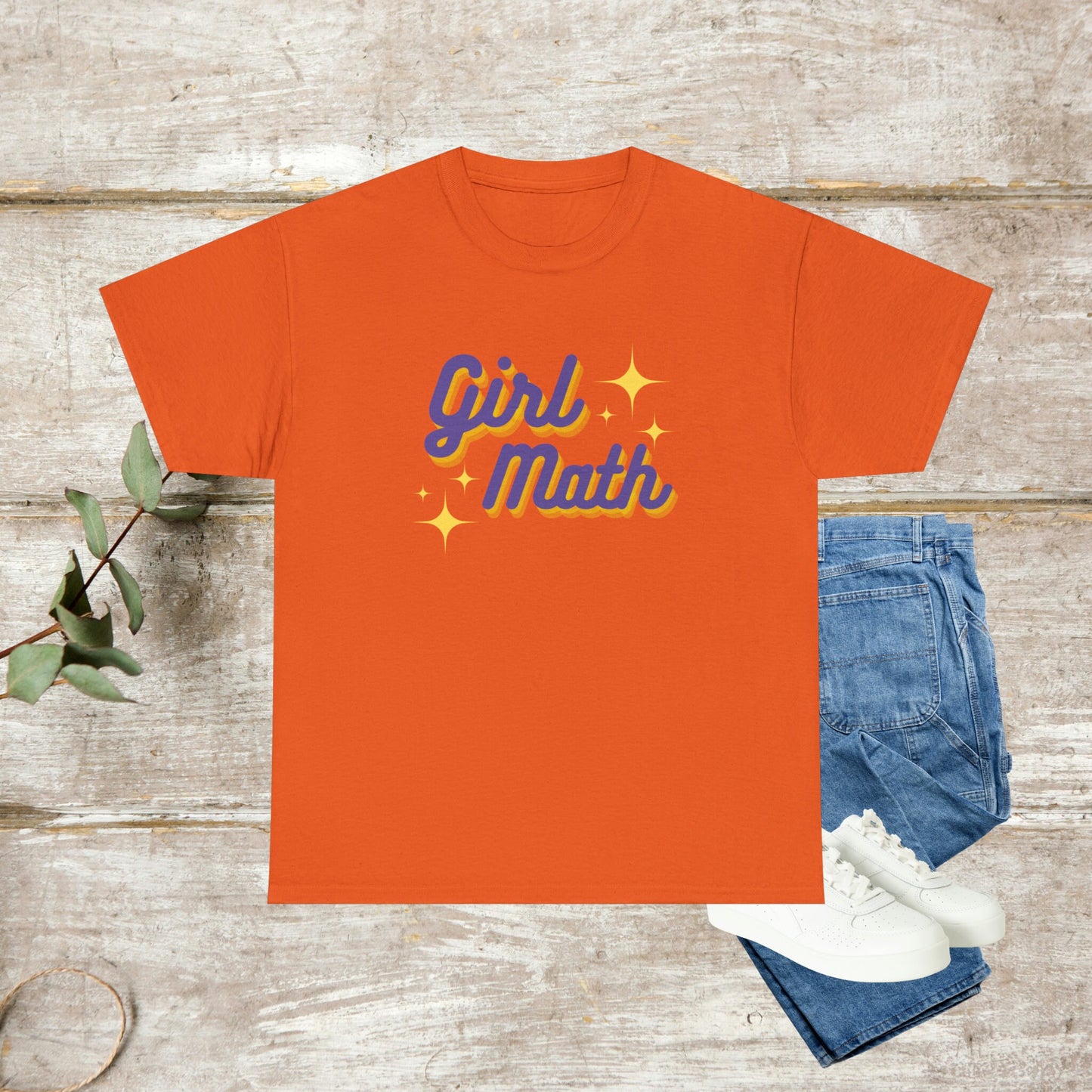 Funny Girl Math T-Shirt, Funny Slogan T-Shirt, Unisex Heavy Cotton T-Shirt EUR