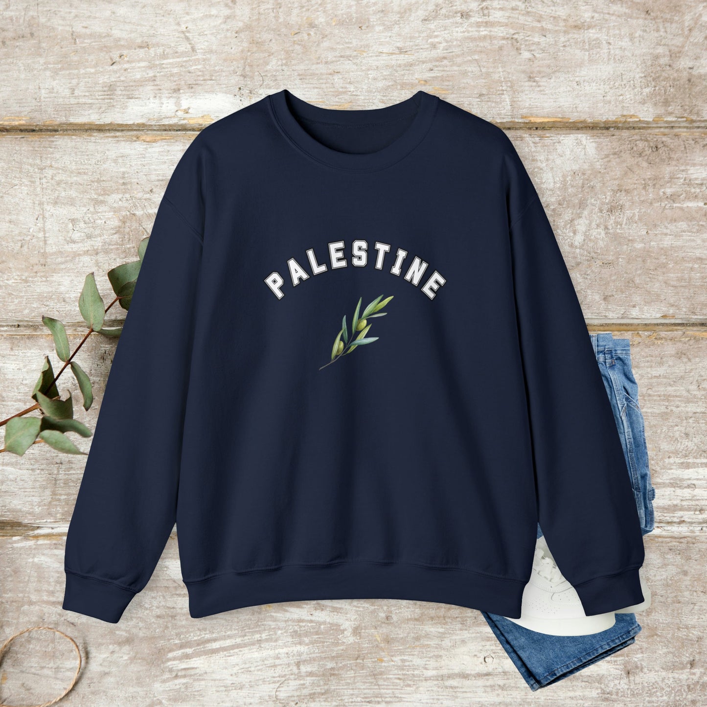 Palestine Sweatshirt, Olive Branch Sweatshirt, Palestine Aesthetic, Unisex Sweatshirt