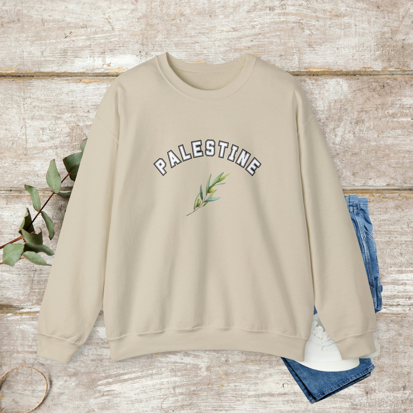 Palestine Sweatshirt, Olive Branch Sweatshirt, Palestine Aesthetic, Unisex Sweatshirt